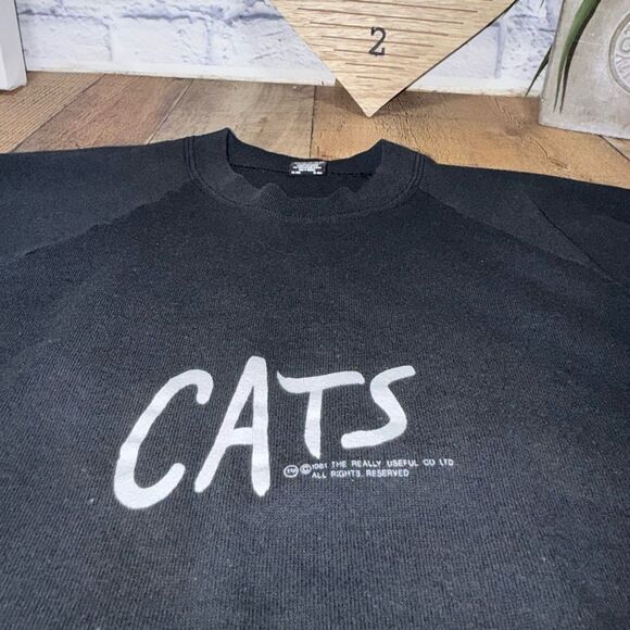 CATS Broadway Tour Sweatshirt Size XL 1981 Deadstock Vintage 80s Musical Play - Picture 4 of 9